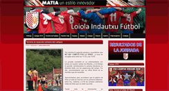 Desktop Screenshot of loiolaindautxufutbol.com