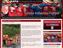 Tablet Screenshot of loiolaindautxufutbol.com